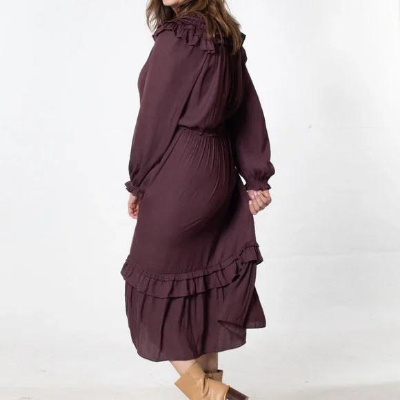 ⭐️CURRENT AIR DRESS WITH RUFFLE TRIM - Picture 3 of 6